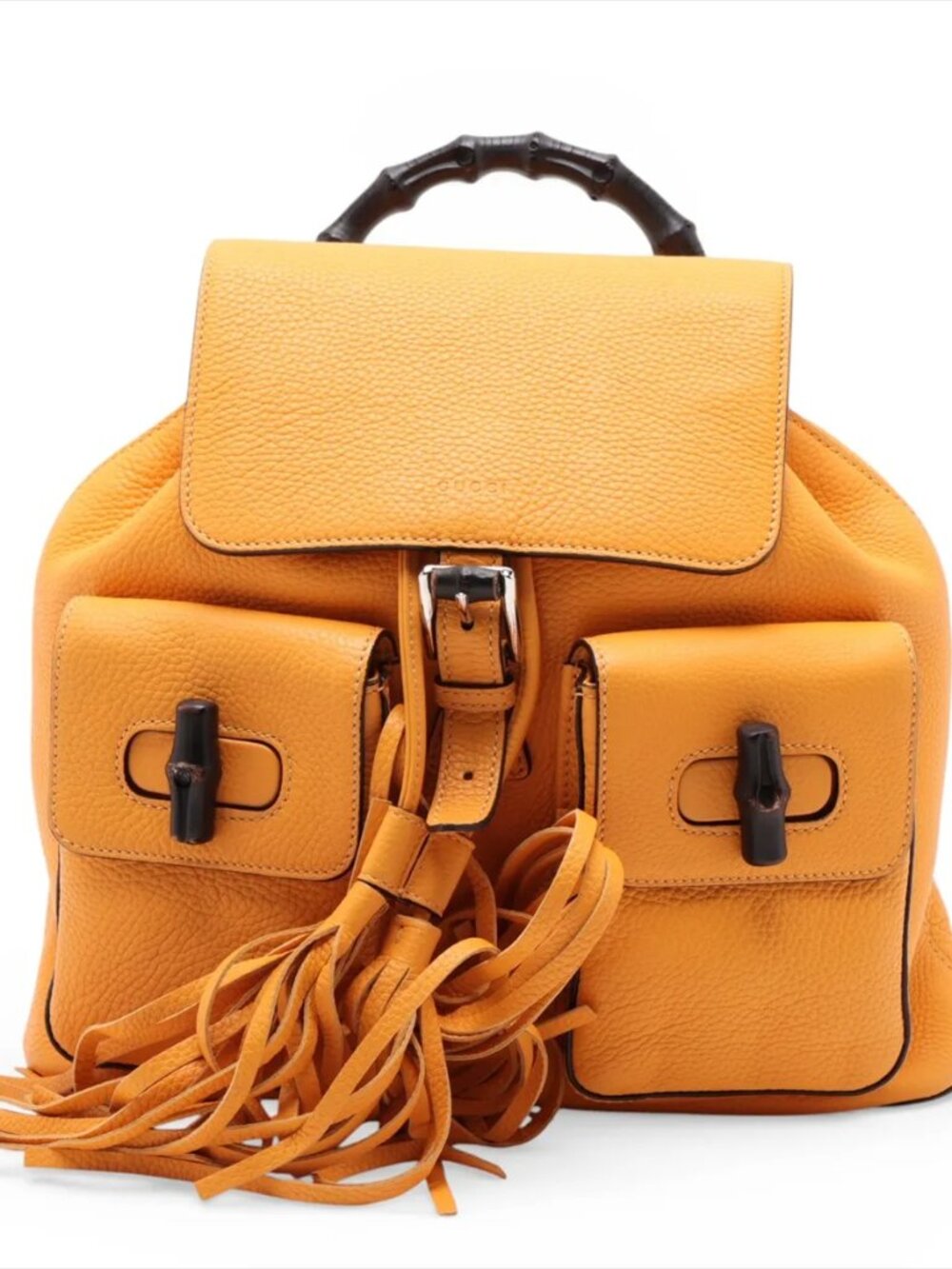 $2350 Retail Gucci Bamboo Backpack O15 MOG